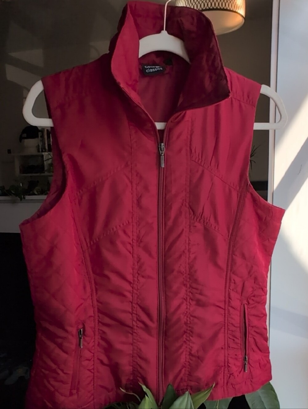Quilted Red Women's Vest